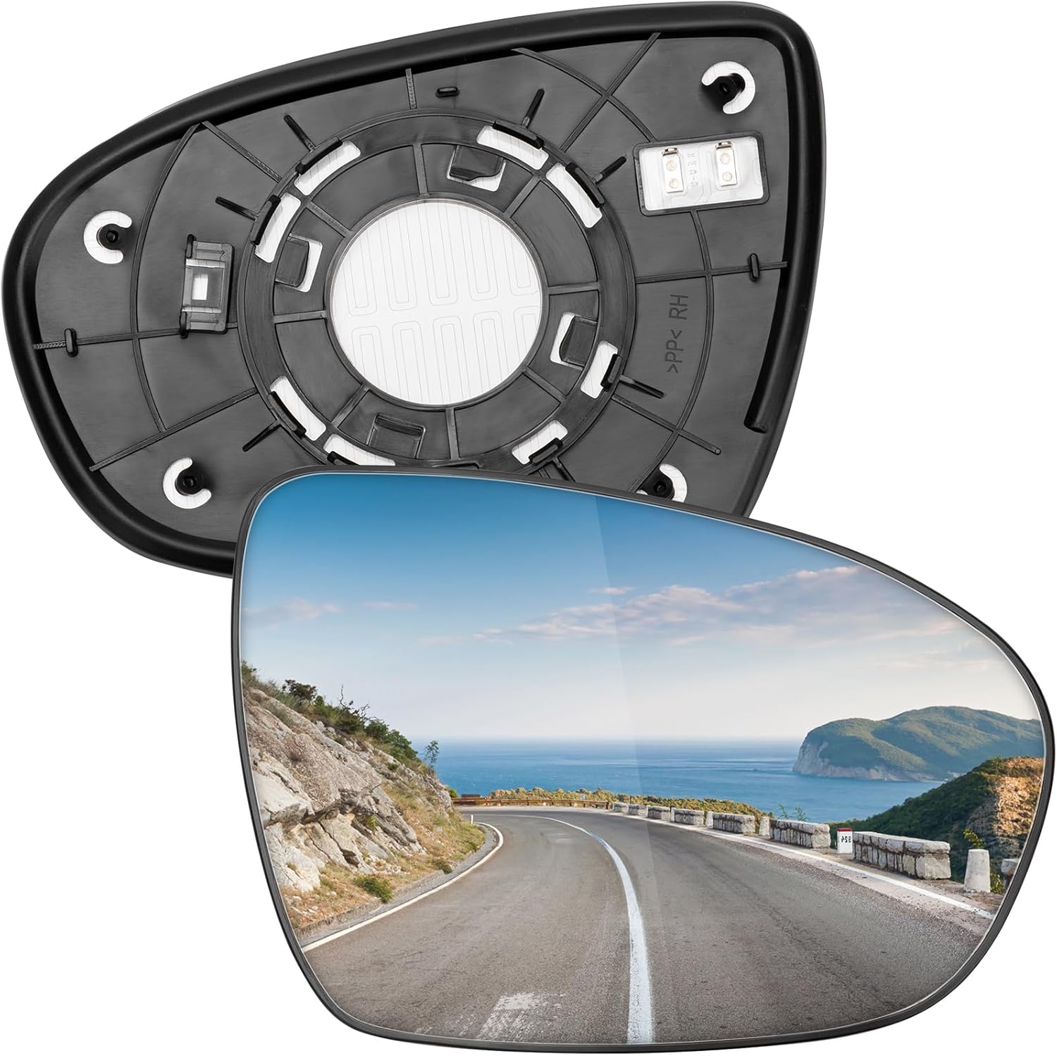 Passenger Side Mirror Replacement for Kia Optima 2011 2012 2013 2014 2015 - Right Side Mirror Glass, Rear View Mirrors Glass with Power Heated