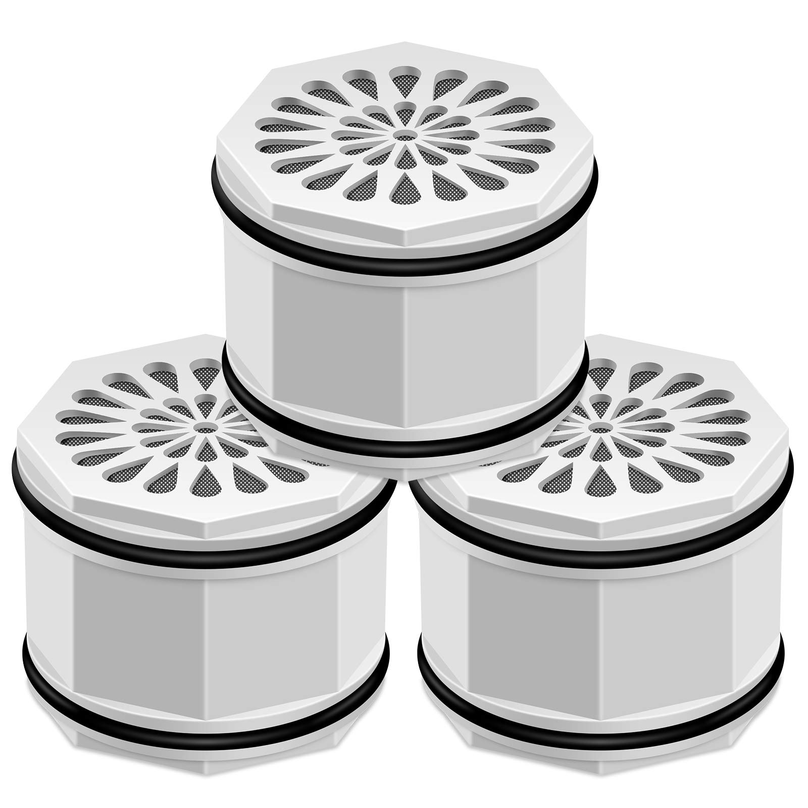 PUREPLUS WHR-140 Shower Head Filter Cartridge, Replacement for Culligan WSH-C125, HSH-C135, ISH-100, HSH-BN135, S-H200-C, S-H200-BN, S-W100-C Advanced KDF WTR Filtration & Consistent Water Flow, 3Pack