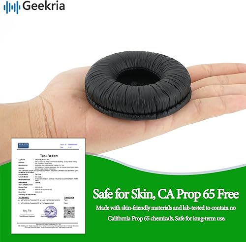 Miniatura 3 de Geekria QuickFit - Almohadillas de repuesto de cuero sintético para JBL JR300, JR300BT, T450BT, T500BT, Tune 500, Tune 500BT, Tune 510BT, Tune