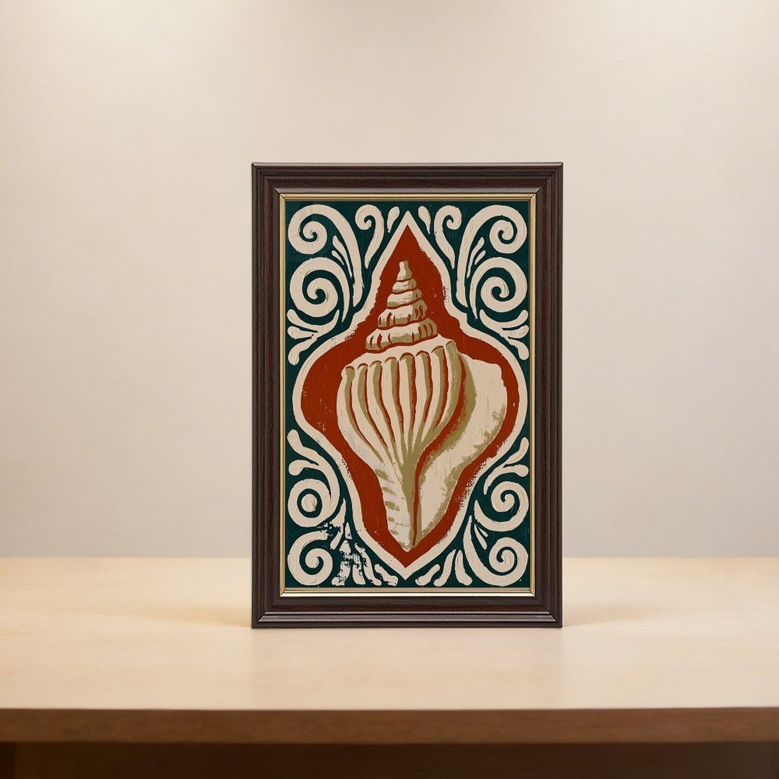 AYINUER Impression sur toile stylisée avec motif de volutes pour chambre à coucher, décoration cadeau