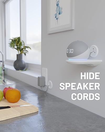 Miniatura 8 de ECHOGEAR Ocultadores de cables de pared para gestión de cables, mini ocultador de cable de 2.25 pulgadas oculta 3 cables de bajo voltaje detrás de