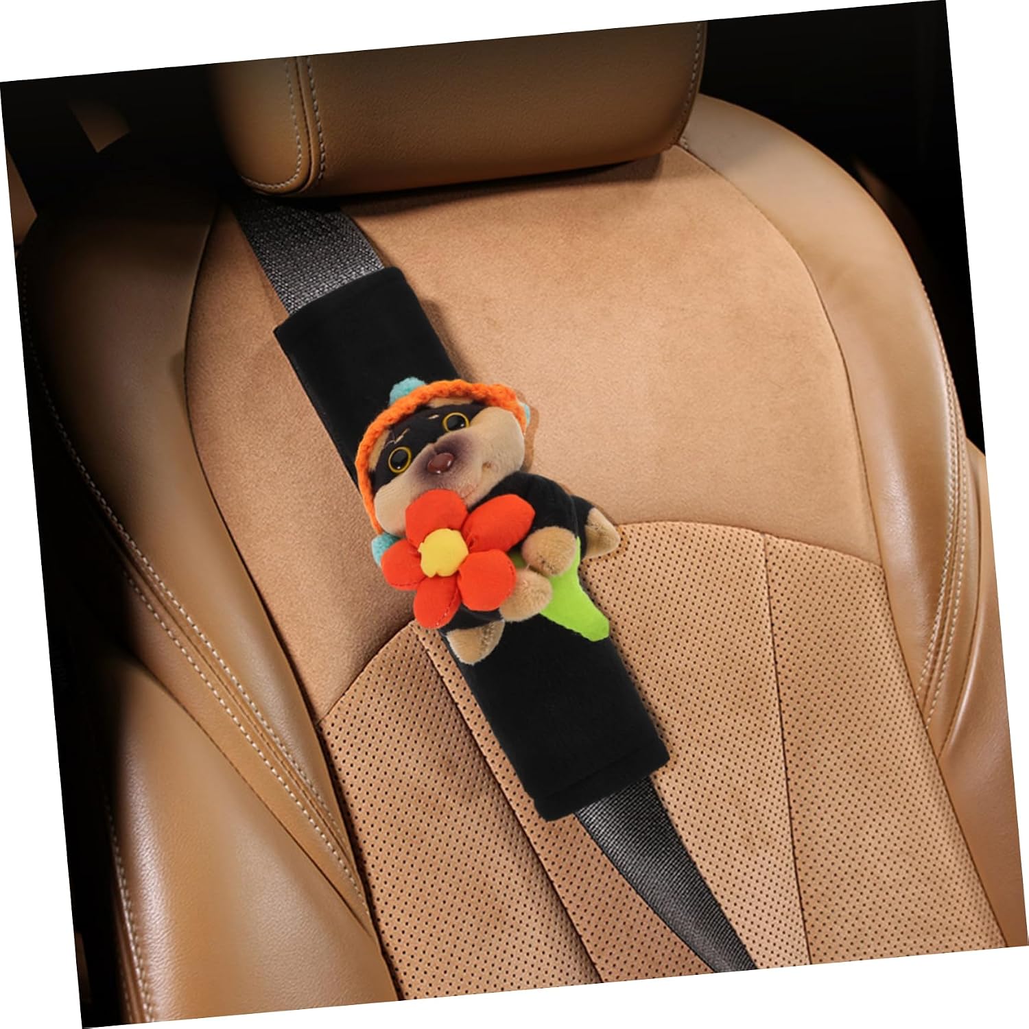 Multi-Functional Car Seat Headrest Hooks Seat Strap Shoulder Pad Pads Stylish