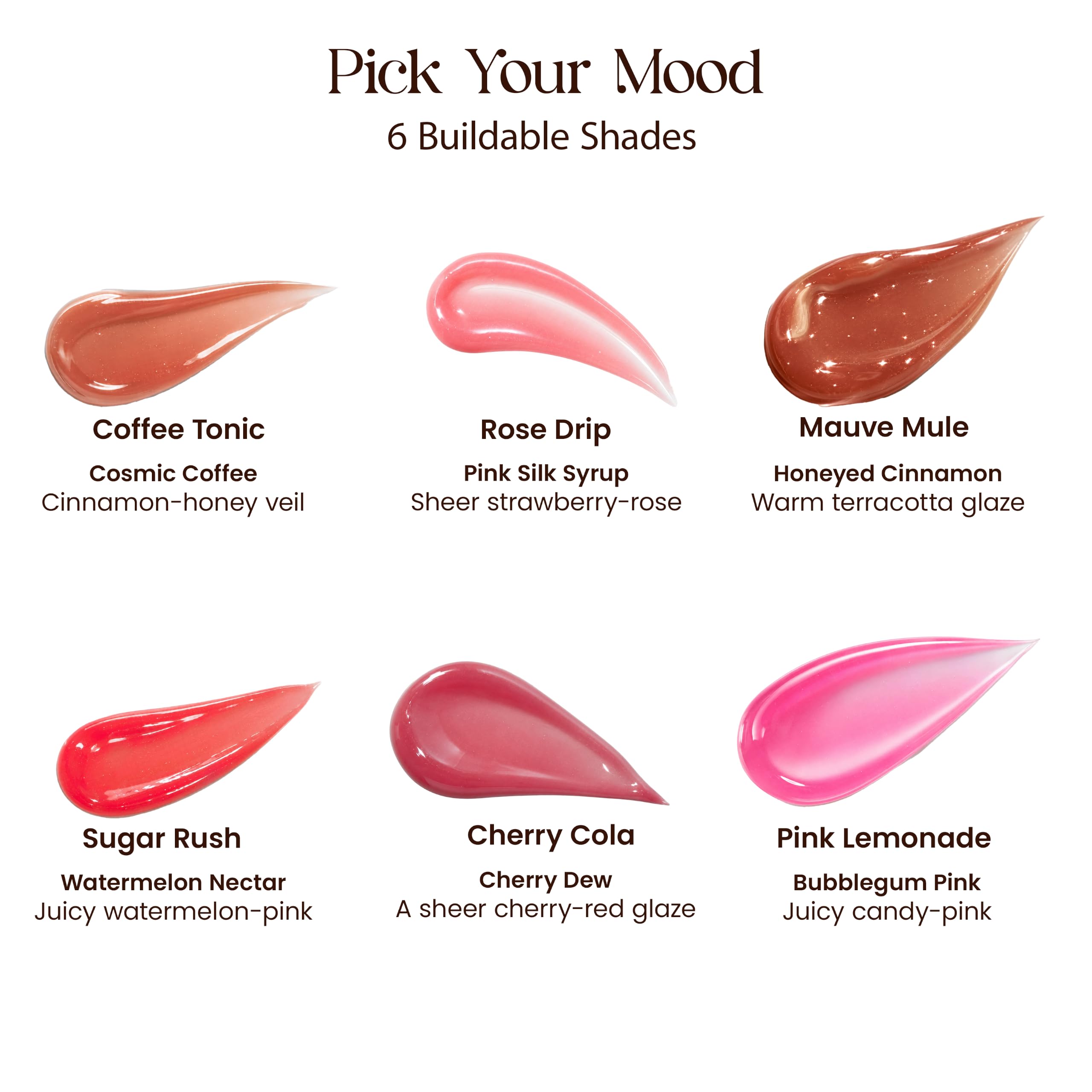 Milagro Beauty Gloss Lip Balm | Hydrating Glossy Lip Glaze Stick | Jojoba Oil & Shea Butter β Non-Sticky Shine, Peptide-Infused Formula (Coffee Tonic) 2