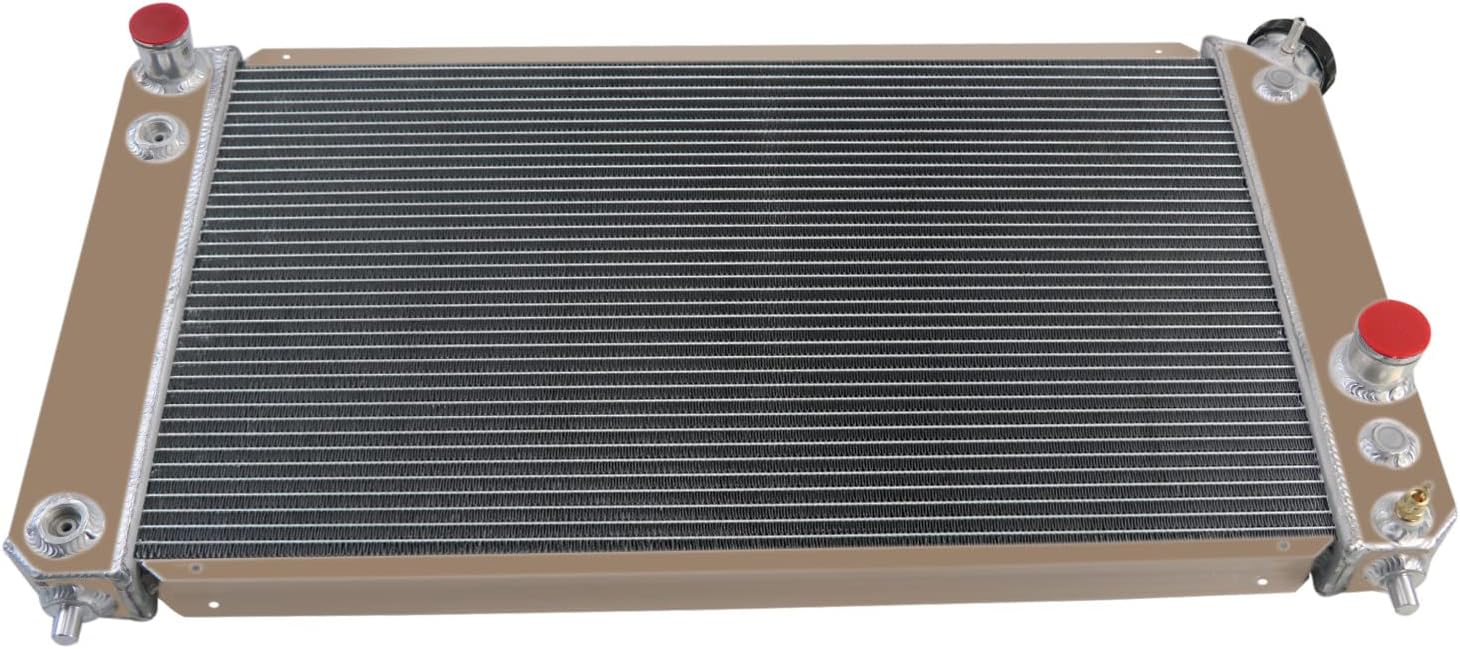 4 Rows Aluminum Radiator For 1996-2005 Chevy S10 Blazer/GMC Savana 1500 4.3L V6