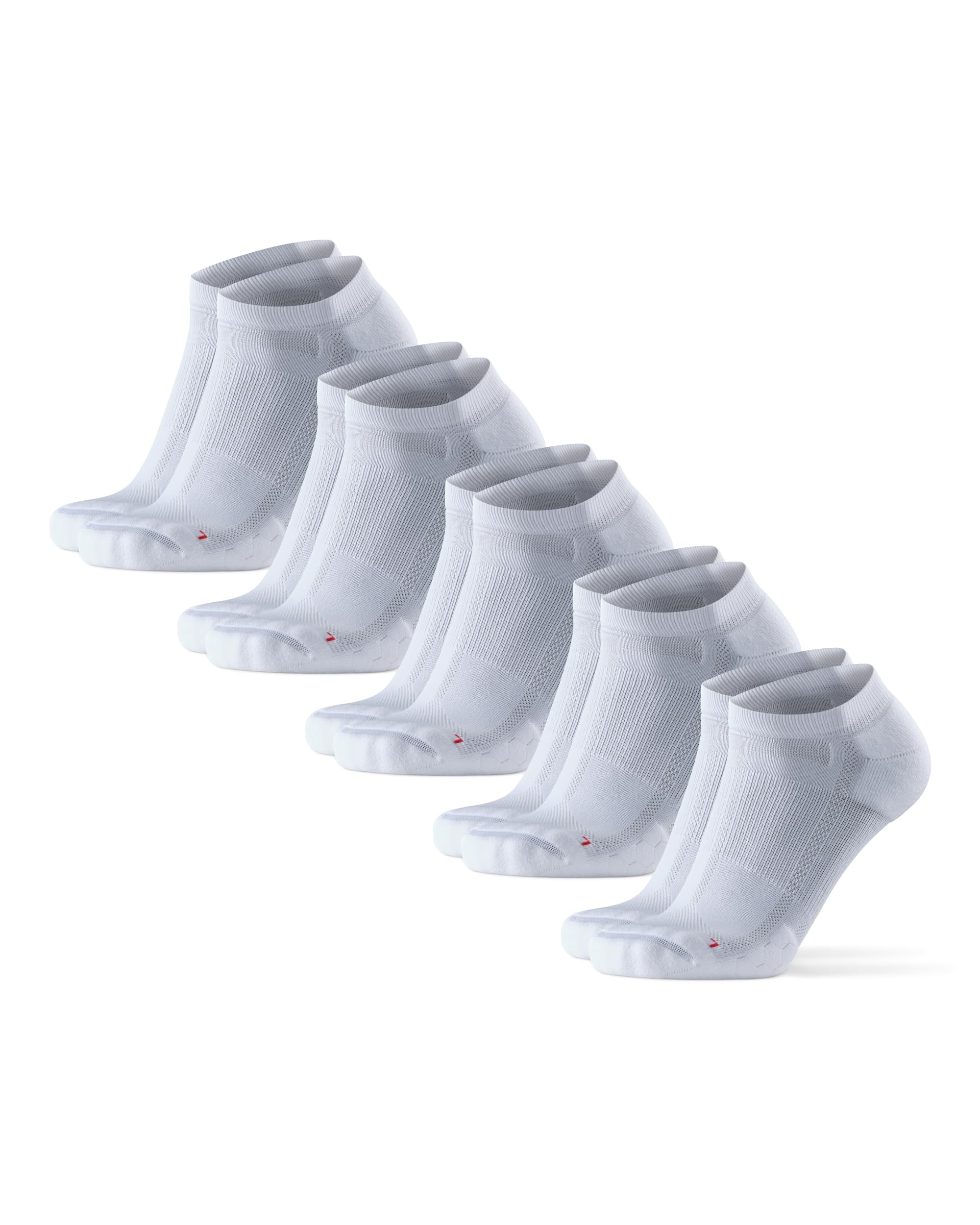 DANISH ENDURANCE Low-Cut Long Distance Running Socks, Sweat Wicking, Cushioned & Anti-Blister, for Men & Women, 3 & 5-Pack