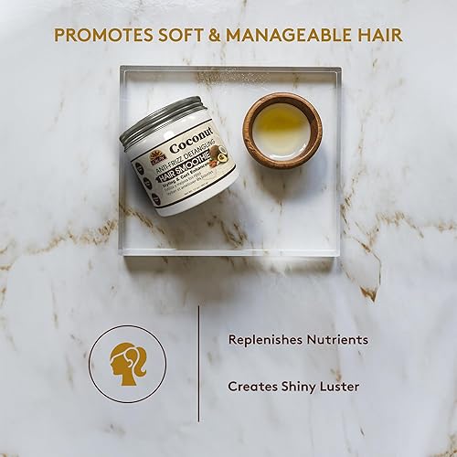 Miniatura 3 de Okay Batido desenredante de coco antiencrespamiento para el cabello, 17 onzas, blanco, 17 onzas
