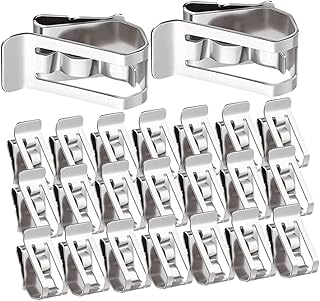 OFFSCH 50pcs Stainless Steel Cable Clamp Cord Holder Clips Stainless Steel Cable Clips Solar Photovoltaic Panel Wire Clips Grounding Wire Siding 304 Stainless Steel Magnetic