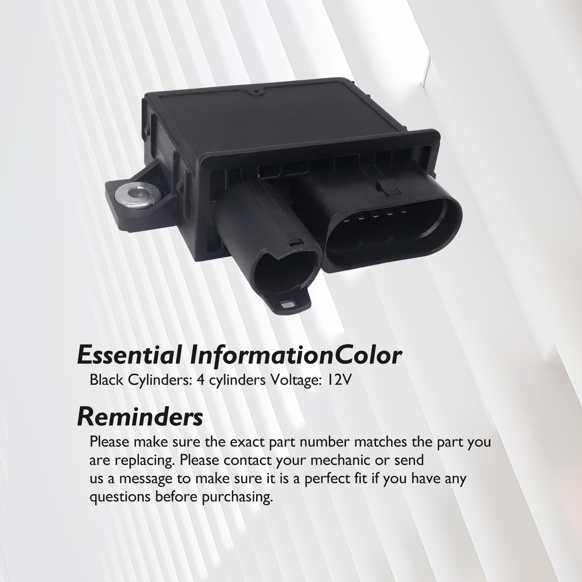 Dispositivo de control para bujías incandescentes GSE101 12217801200, conector luminoso, dispositivo de control compatible con E87 E46 E90 E91 E60 E61 X3 E83 M47 Reemplazar 12217786821