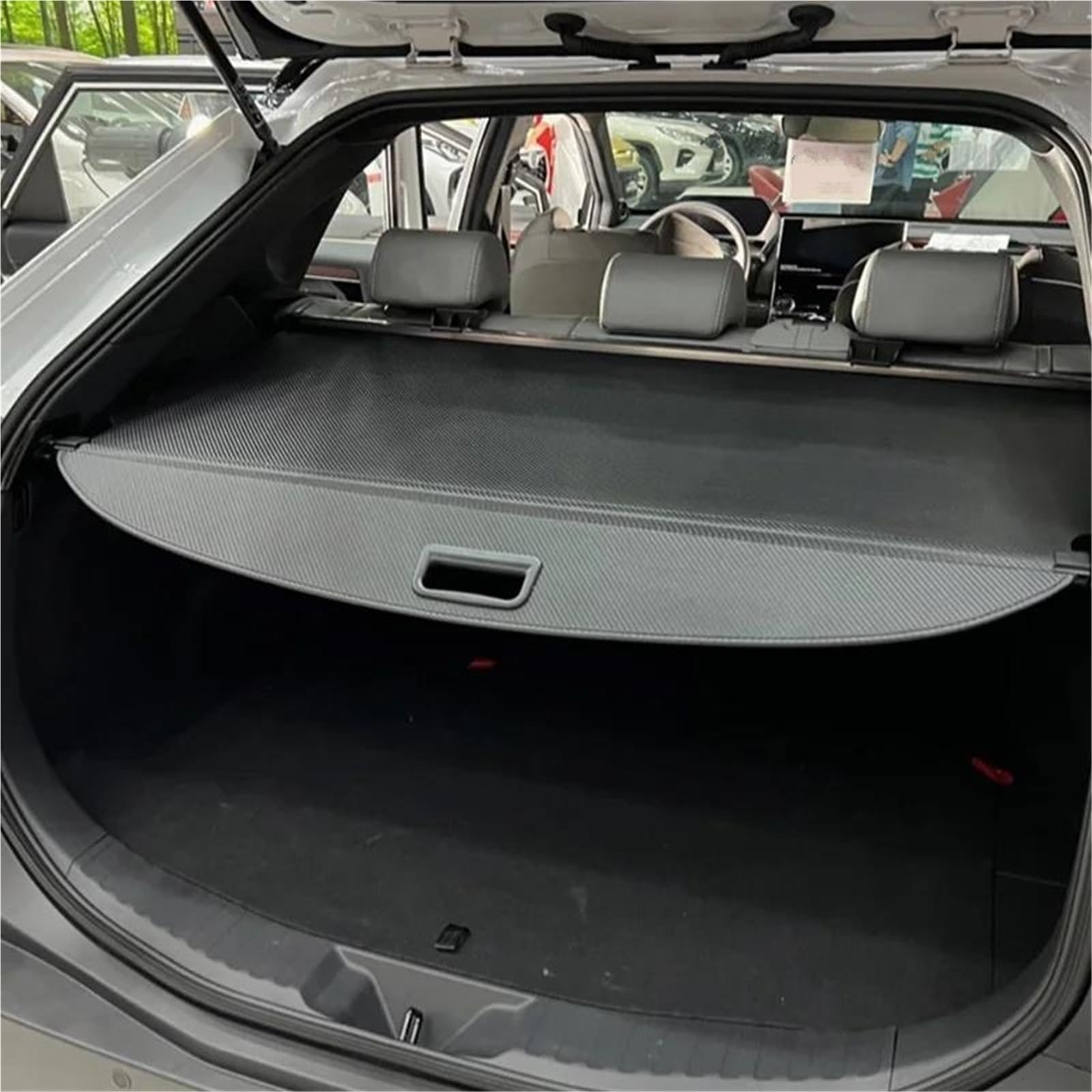 Genérico Separador Carga Organizador De Cubierta Cortina Maletero, Estante Trasero para Mercedes para Benz EQC N293 400 2019-2024(Canvas)