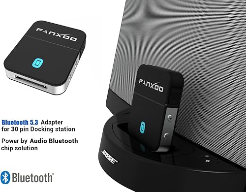 Miniatura 3 de Fanxoo Adaptador Bluetooth 5.0 DockPro de 30 pines para Bose Sounddock de 30 pines a Lightning Adaptador Bluetooth compatible con iPhone iPod