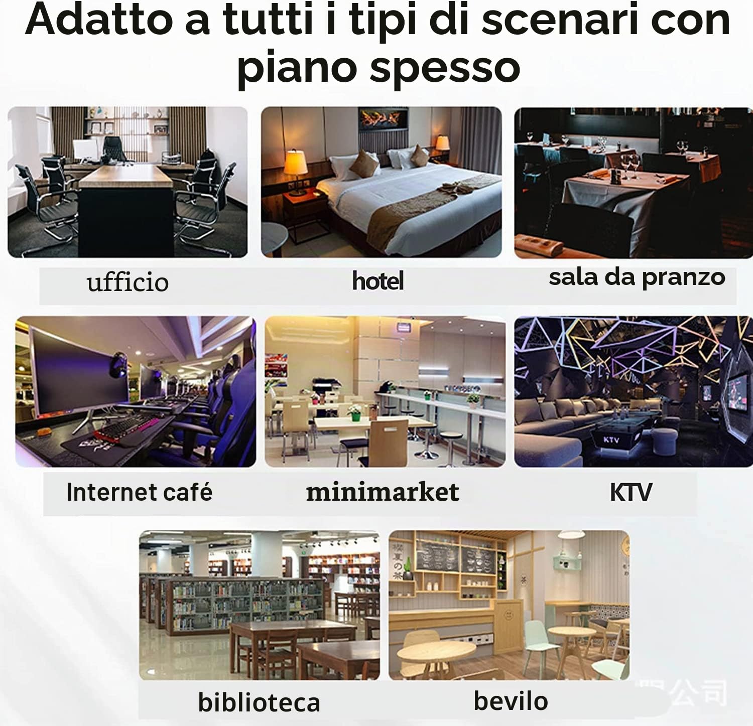 Caricatore Wireless Invisibile, 18-40 Mm sotto Tavolo Qi Caricatore 10w Ricarica Wireless per Tutti I Dispositivi Standard Qi per Barra di Spessore/tavolino/banco di caffè Attesa