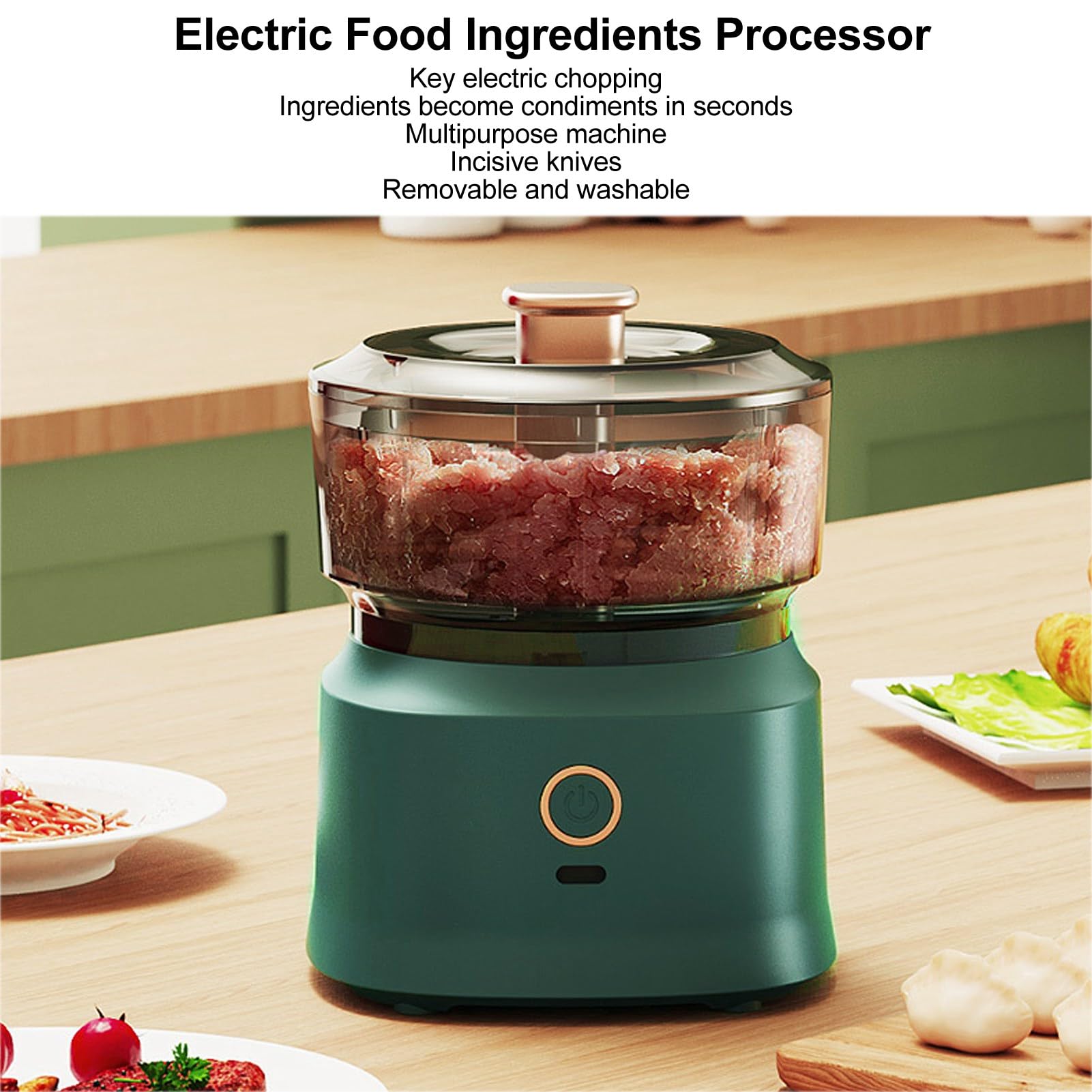Airshi Robot Culinaire pour bébé, Mini Hachoir Professionnel Portable pour Aliments pour Bébés pour Viande pour Oignon pour Cuisine