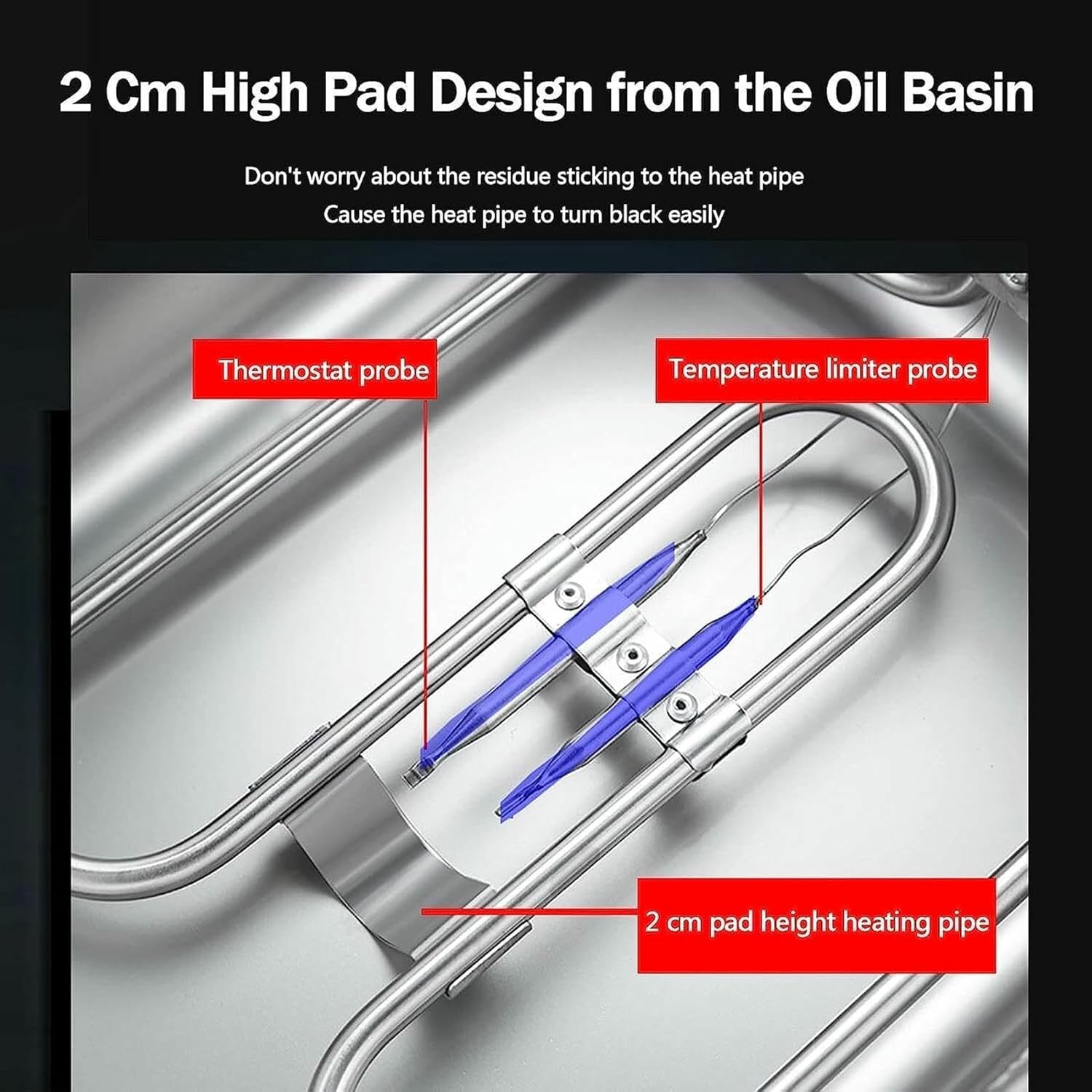 Commercial Fat Fryer Basket Electric Deep Fat Chip Fryers Large with Tank, Stainless Steel Commercial Chip Pans with Basket and Lid, 50-200°C Adjustable Temperature, Larg~/