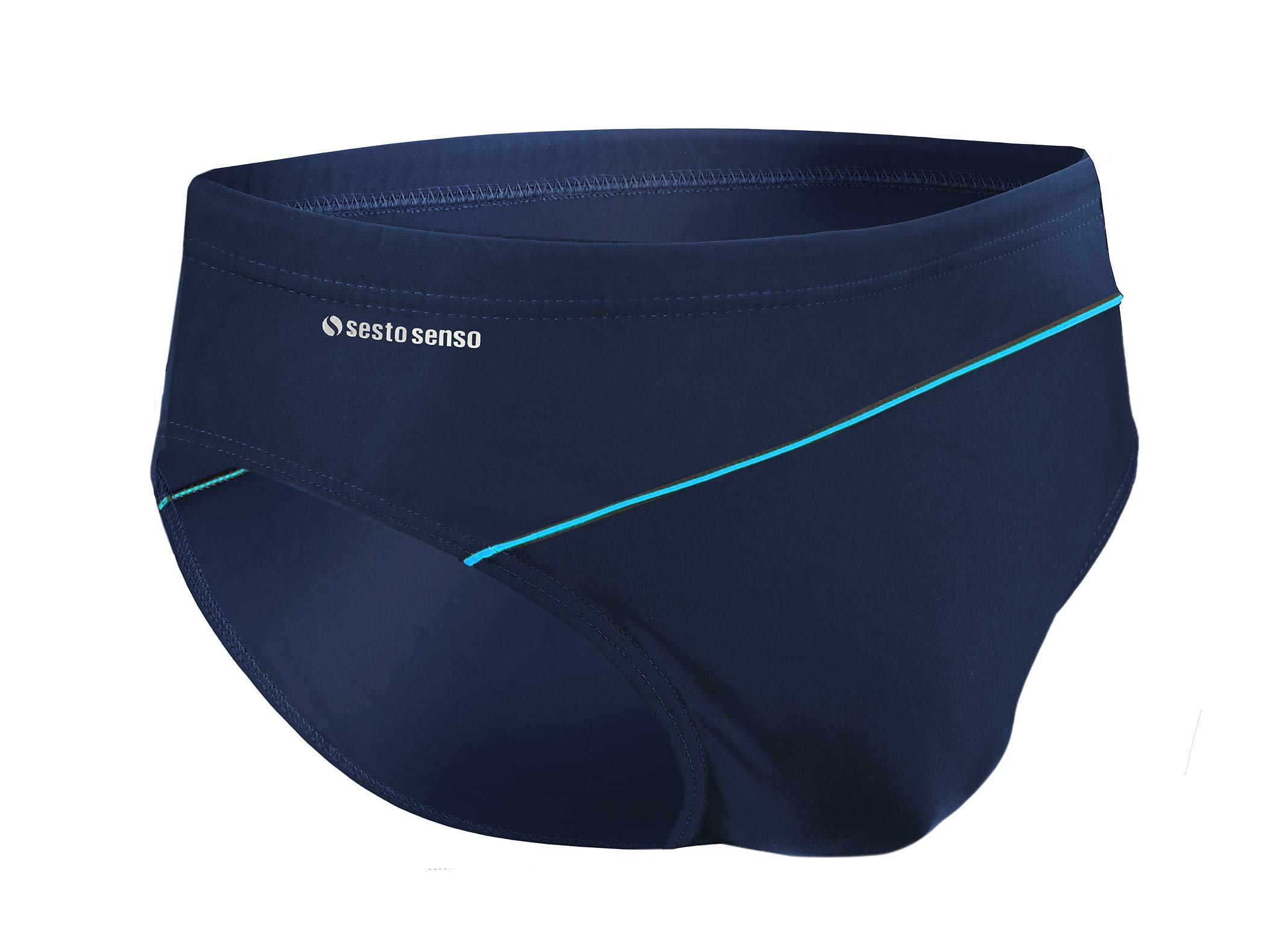 Sesto Senso® Swim Shorts for Men Swimming Trunks (Sizes from M to 4XL) Beach Shorts Swimwear BD 413 (XXL, Blue)