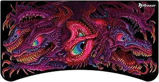 Arozzi Arena Gaming Desk Mat, Full Surface Custom DeskPad, Interchangeable, Water Resistant & Washable Computer Desk Mouse Pad with Stitched Edges (D045)