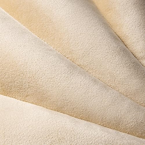 Miniatura 5 de Ashler - Almohadas 3D con forma de concha, cojín de terciopelo suave incluido para sofá, cama, sala de estar, paquete de 1, beige, 14 x 11 pulgadas