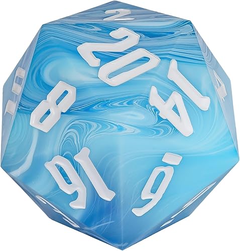Miniatura 99 de 55mm 20 Sided DND Dice, Giant D20 D&D Polyhedral Dice Large D20 with Die Gift Box for Dungeons and Dragons, RPG Table