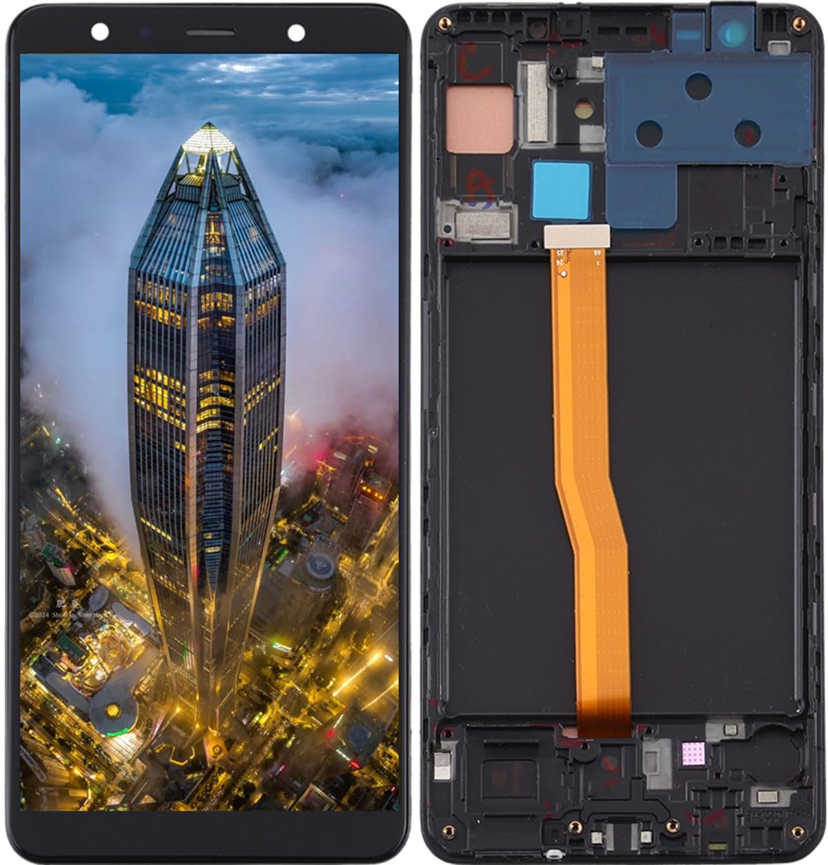Kit di ricambio per display LCD per Samsung Galaxy A7 2018 SM-A750FN/DS, A750FN, A750F, A750G, A750GN, A750C, A750X, A750N