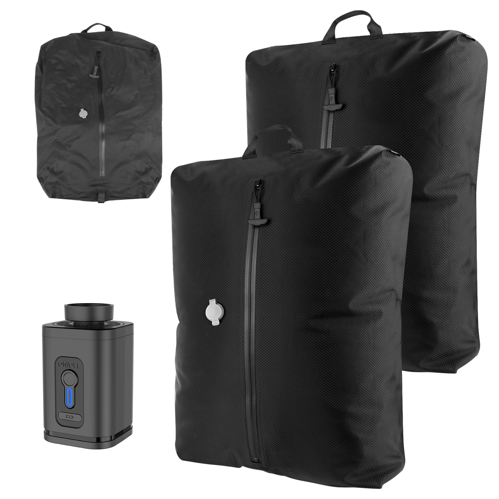 Dobaly 33L Professional Vacuum Bags for Travel with Wireless Pump, IP67 Waterproof Reusable Vacuum Compression Bags for Suitcases and Backpack Space