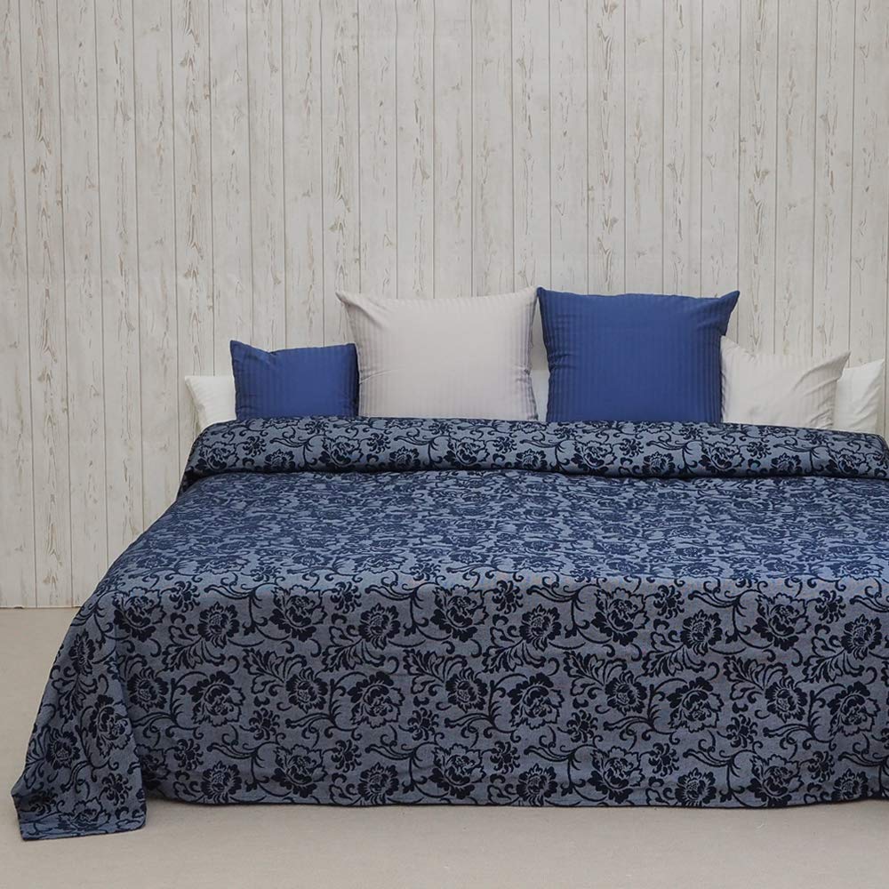 ベッドスプレッド、ベッドカバー、ベッド上掛、180×270、格子柄、ブリヂストン ベッドスプレッド ベッドカバー マルチカバー （200×270