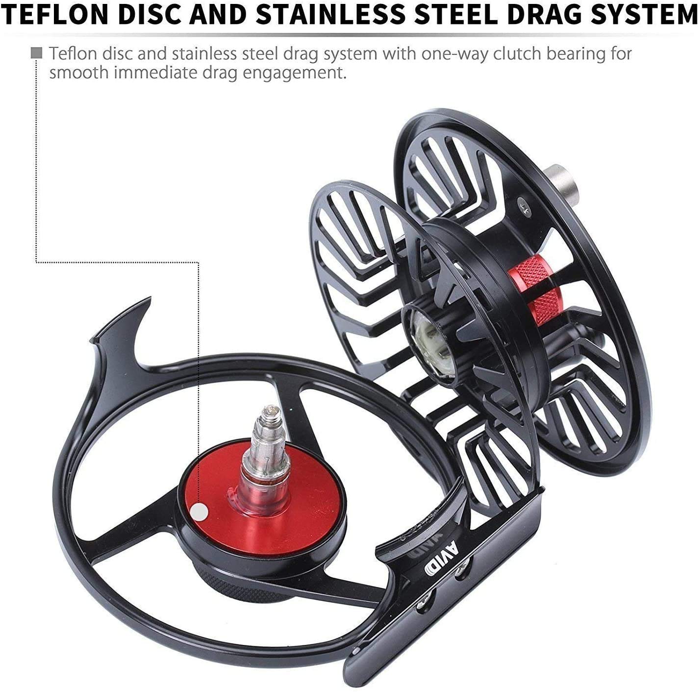 MAXIMUMCATCH Avid Vliegen Haspel Large Arbor - 1-3 6061 Aluminium Vliegvishengel Reel Groen