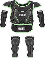 Vista 14 de Armadura de Bicicleta de Tierra para Niños - Equipo Protector de Motocross con Protector de Pecho, Rodilleras y Coderas para Ciclismo y Conducción