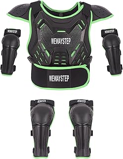 Kids' Dirt Bike Armor - Motocross Protective Gear with Chest Protector, Knee & Elbow Pads for Cycling & Off-Road Riding