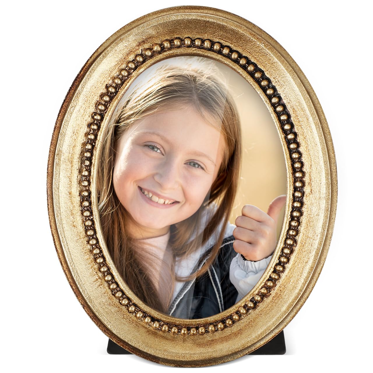 Cadre photo ovale pour decoration murale de salon ambiance boudoir Alipis