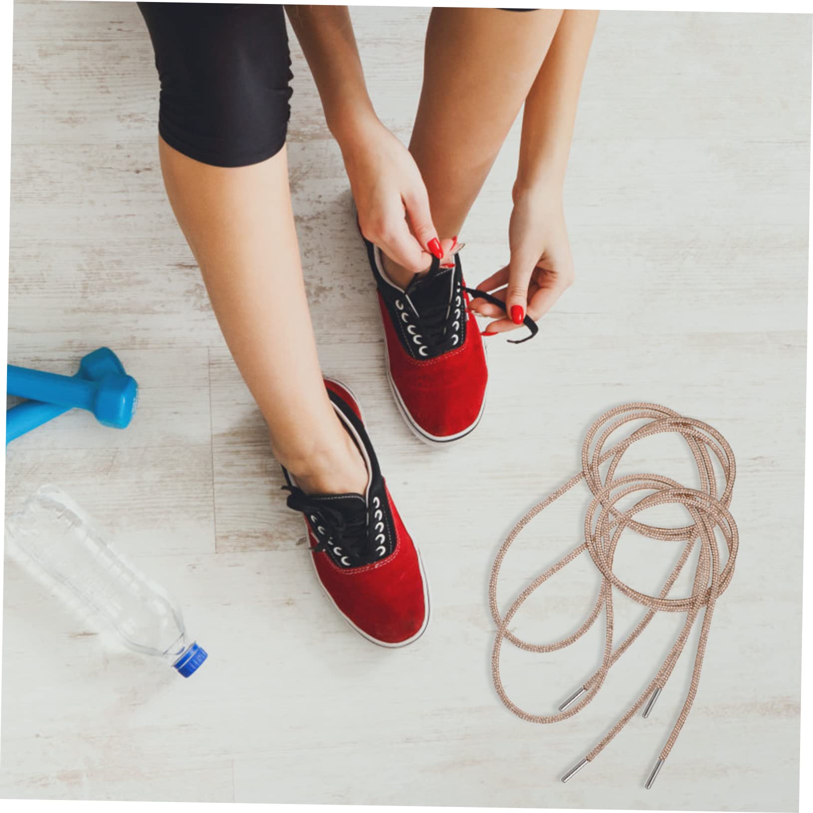 8piezas Cordones Decorativos Brillantina Accesorios Elegantes Para Zapatillas De Mujer Champán