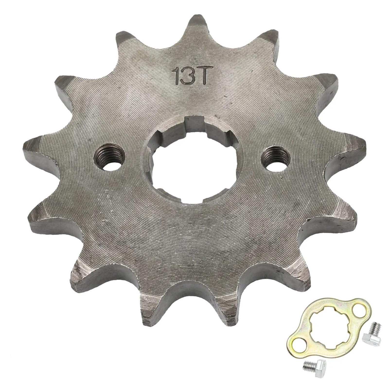 Pignon avant 530 robuste en acier forgé 13 dents pour moto