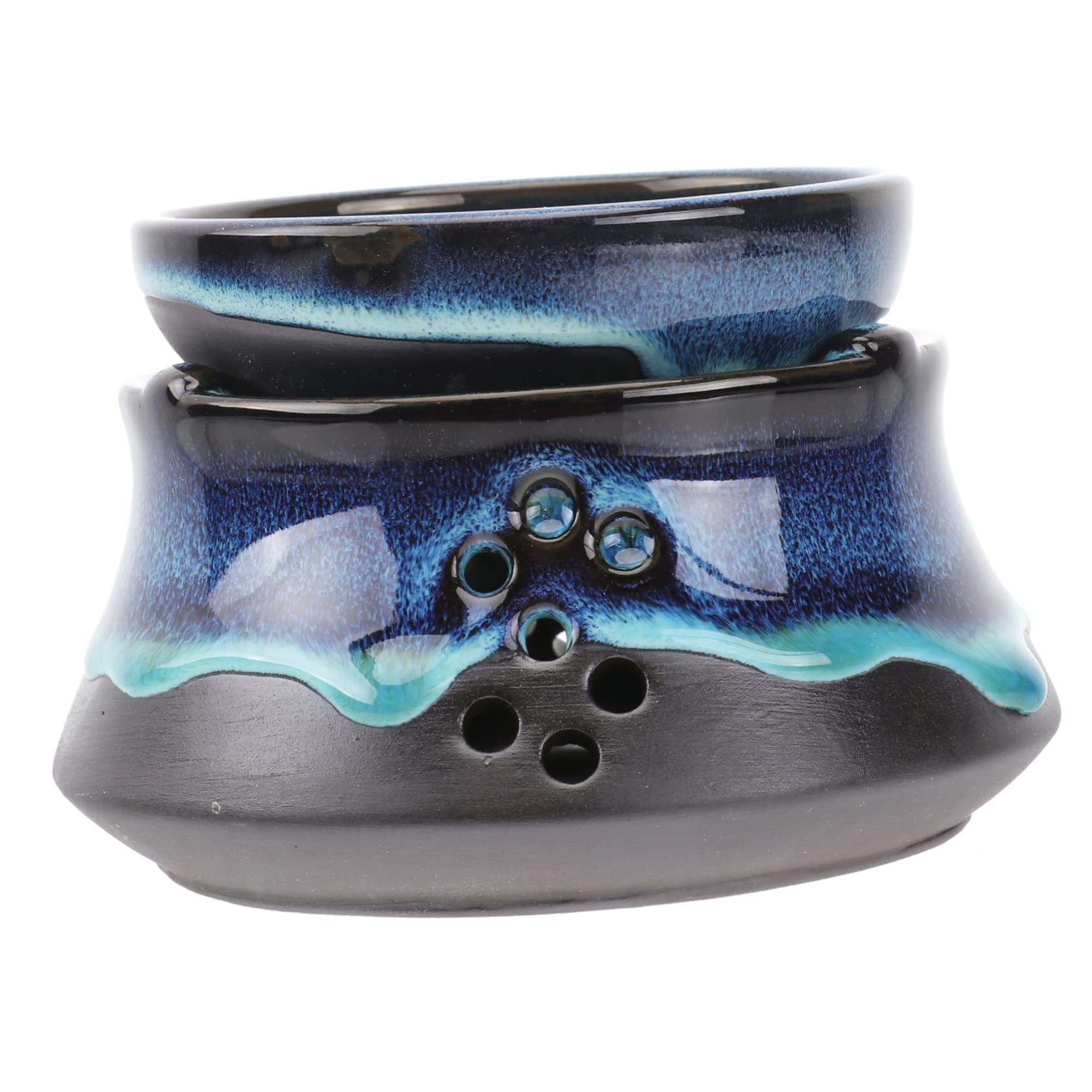 Ciieeo Ceramic Teacup Set Holder Japanese Tea Warmer Tea Heating Stove for Teapot