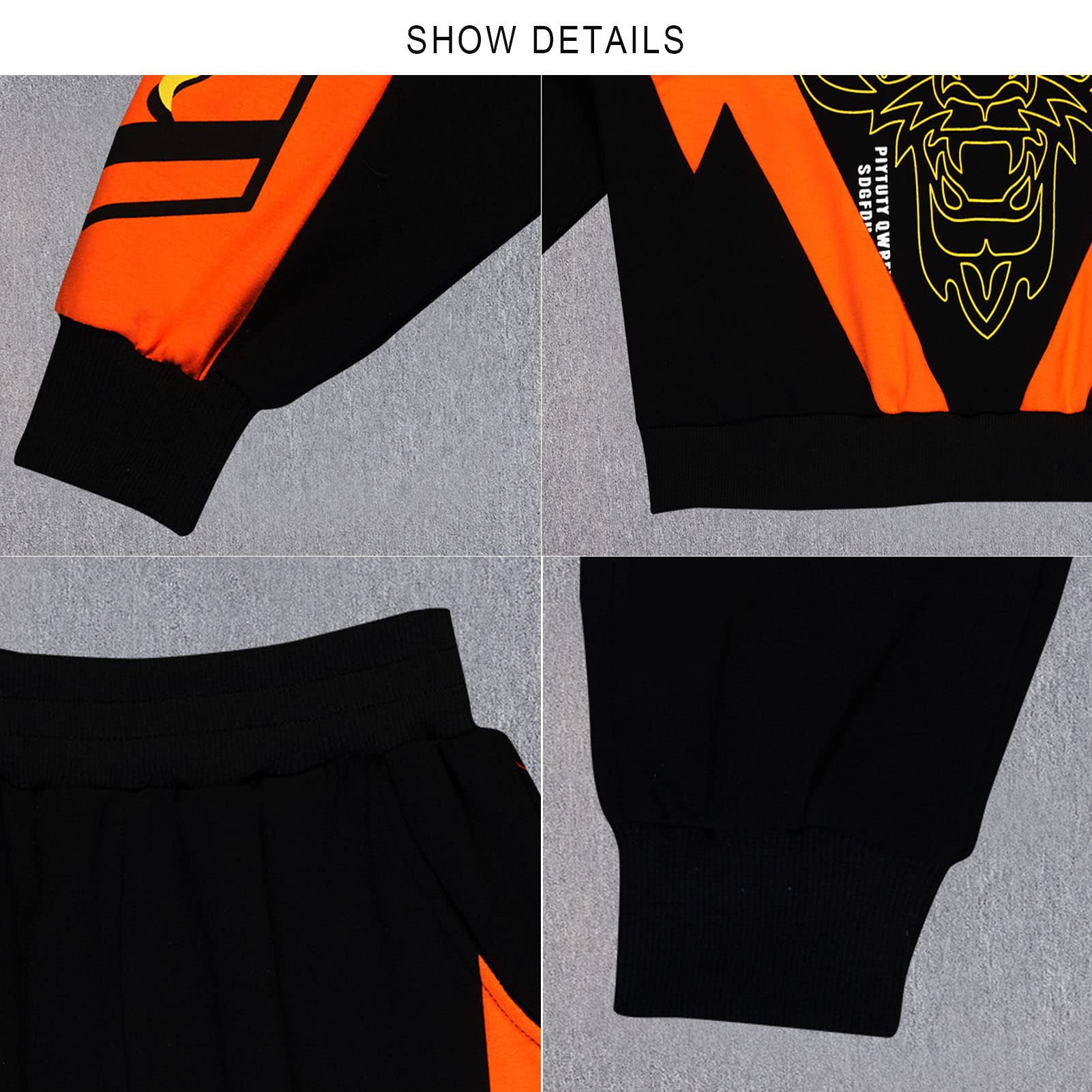 Junge Hoodie Bekleidungssets, Kleinkind Gutaussehend Sweatshirt + Hosen Outfit, T-Shirt Tops Hosen Böden Kleidung Set, Trainingsanzug-Set Für 3-13 Jahre
