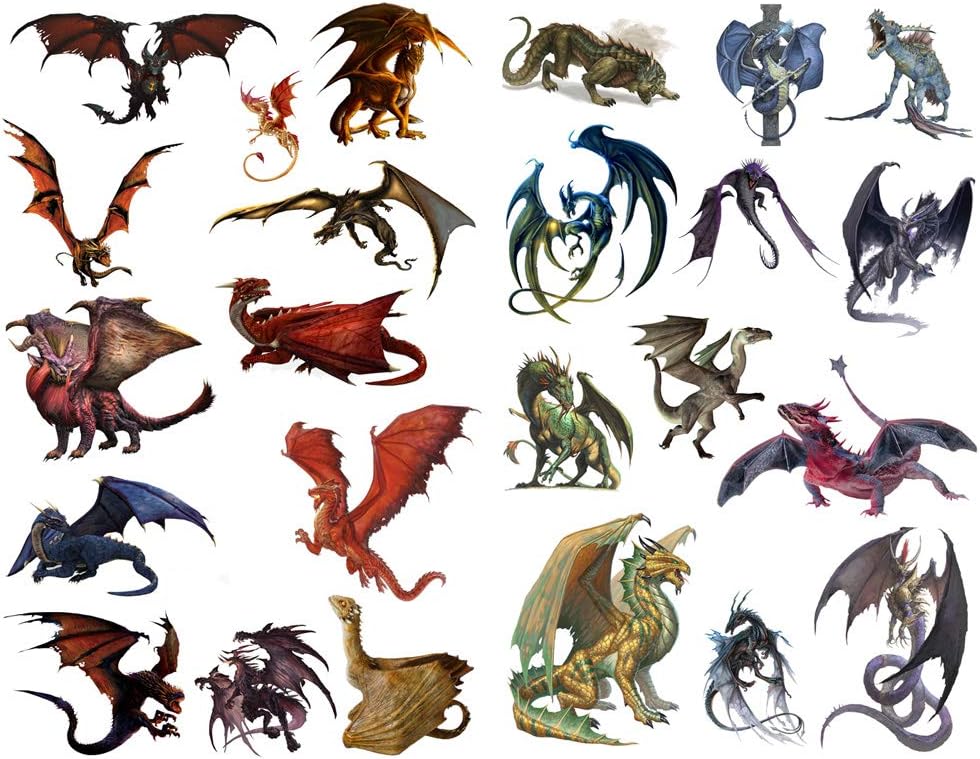 Seasonstorm Magic Dragon Precut Cute Aesthetic Diary Travel Paper Junk Journal Stickers Scrapbooking Stationery Sticker Flakes Art Supplies (PK357)