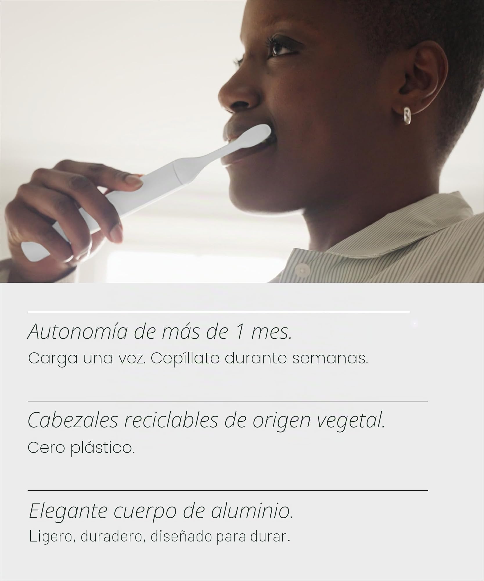 SURI Cepillo de dientes eléctrico sónico 2.0 | Sensor de presión y estuche de viaje de limpieza UV | 1 mes + batería | Diseñado en Londres | Cepillo de dientes eléctrico para adultos | Cepillos de