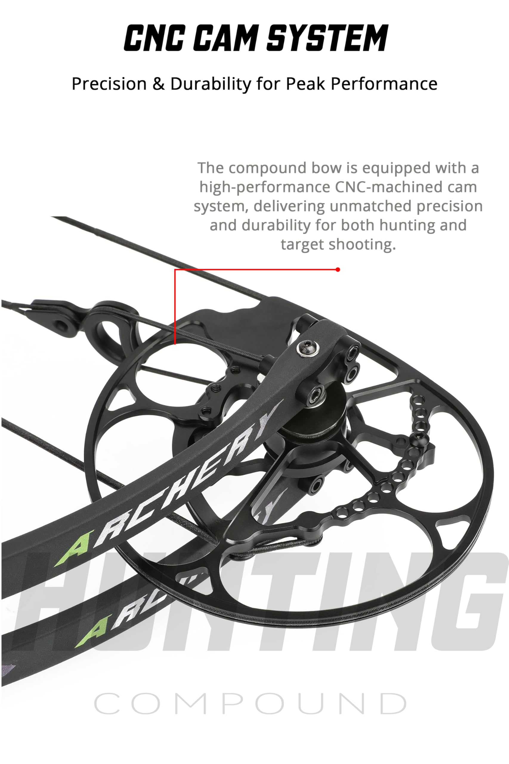 Compoundbogen Set 40–75 lbs einstellbar, 350 FPS IBO, 80% Entlastungsgrad, Rechtshand, mit Kohlenstoffpfeilen für Jagd, Schießtraining & Bogenschießen für Erwachsene