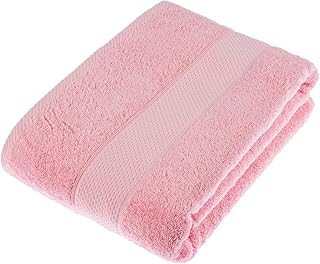 Juego de toallas de baño, de Homescapes. Toallas rosadas de algodón, muy suaves y absorbentes, 500 g/m² gran peso para el lujo diario, 100% algodón, Rosa, Toalla de baño