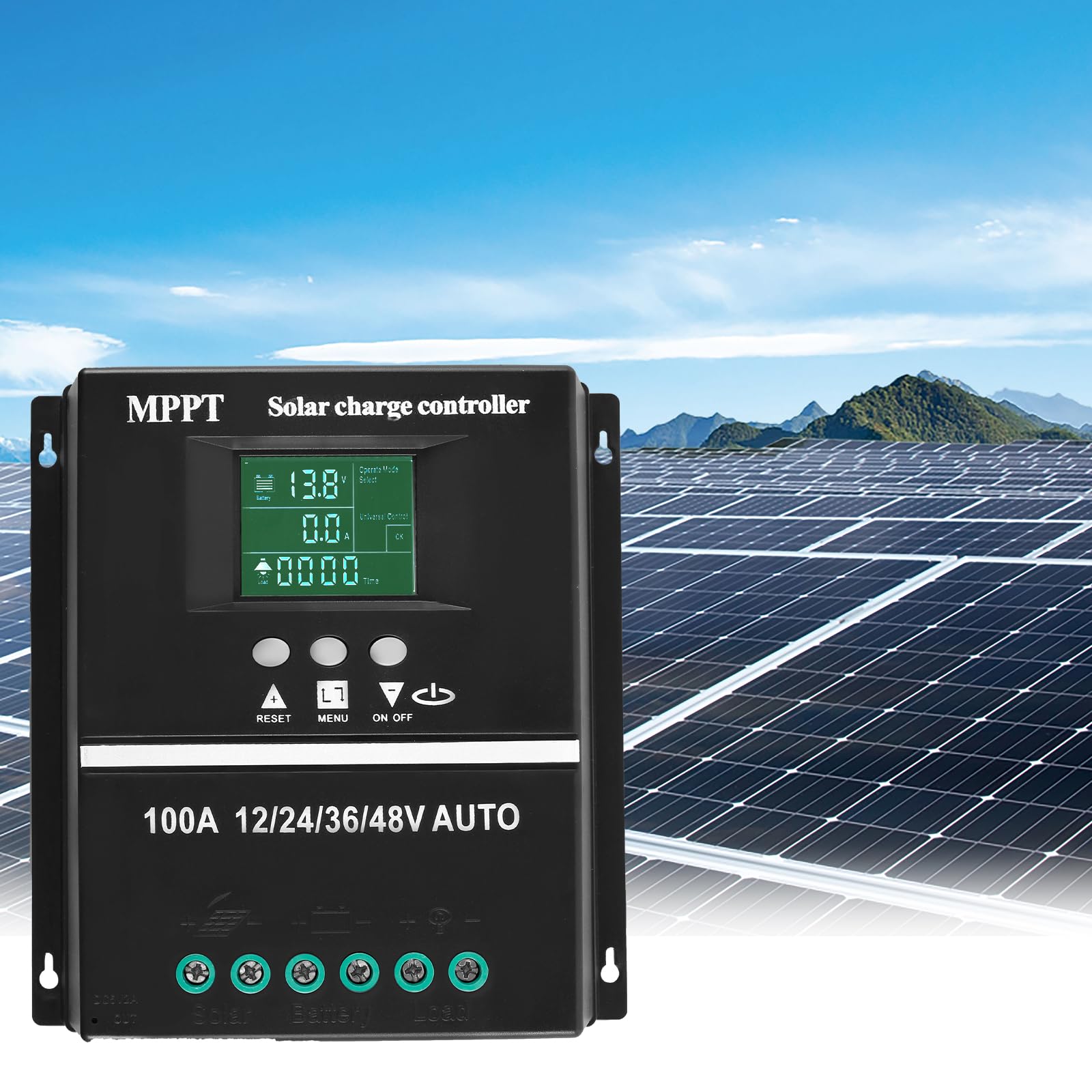 Regolatore Solare MPPT 45A 12V/24V - Per Impianti Fotovoltaici, Compatibile Con Batterie Litio E Piombo - Foto 2