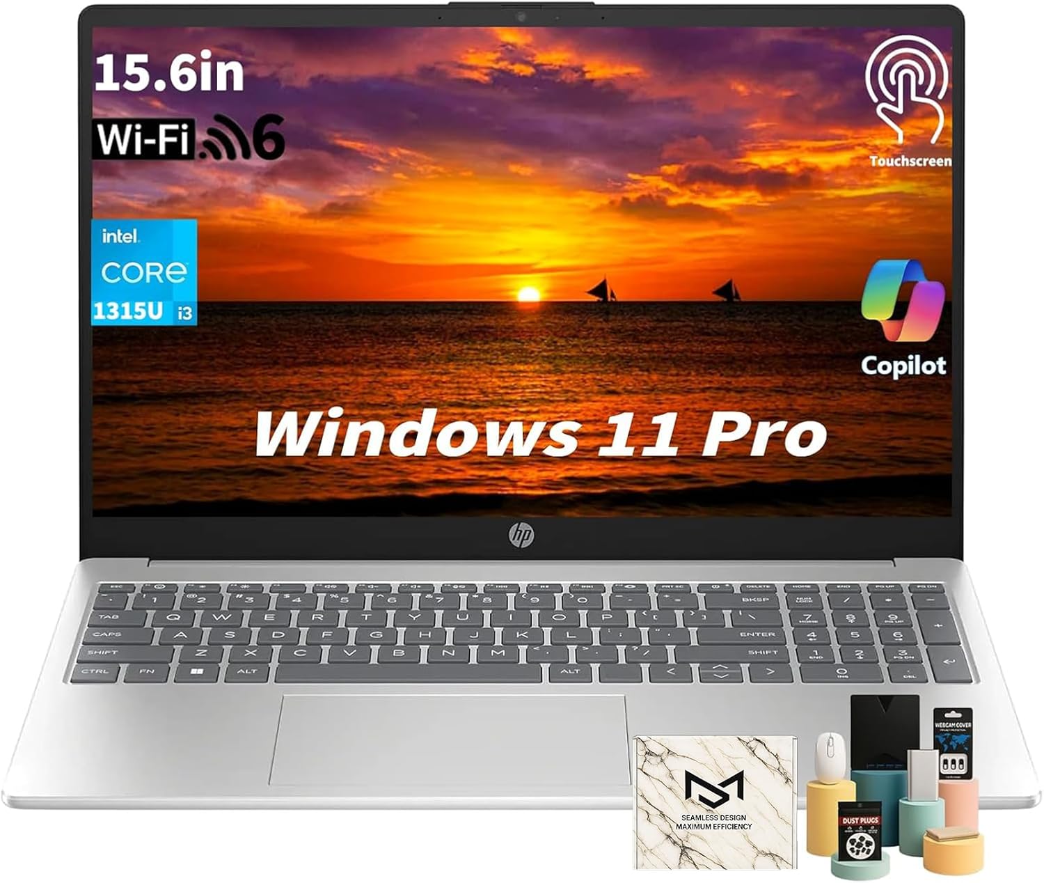 HP Flagship Touchscreen Laptop Computer – 15.6″ HD Display, Intel 13th Core i3-1315U CPU, Up to 4.5GHz, Intel UHD Graphics, AI Copilot, Wifi6, Win11 Pro for Business & Student(32GB RAM, 1TB SSD) HP Flagship Touchscreen Laptop Computer – 15.6″ HD Display, Intel 13th Core i3-1315U CPU, Up to 4.5GHz, Intel UHD Graphics, AI Copilot, Wifi6, Win11 Pro for Business & Student(32GB RAM, 1TB SSD)