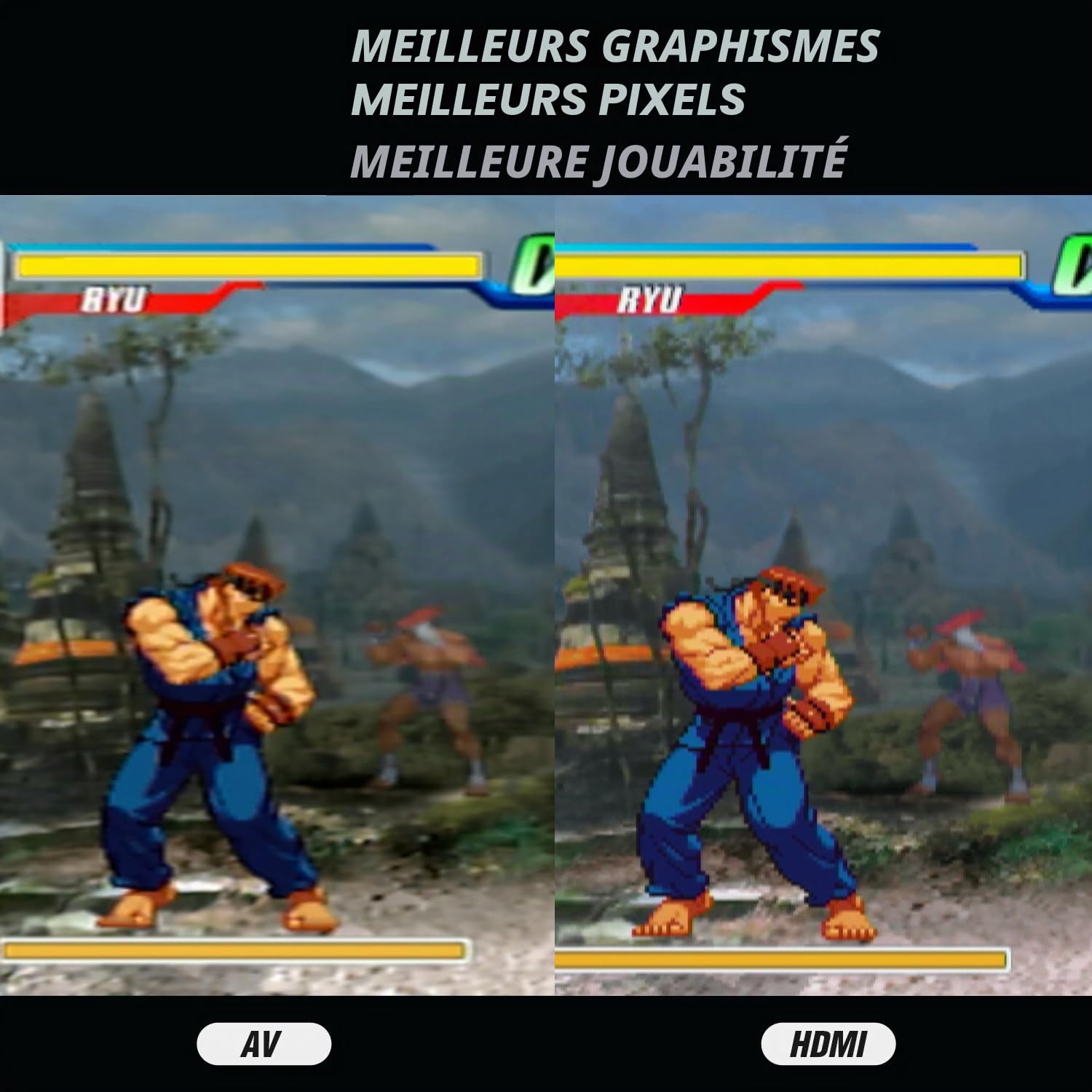 BITFUNX Adaptateur PS2 HDMI™ – Composant RVB intégré, adaptateur de jeu vidéo Plug & Play sans décalage, convertisseur HDMI pour console PS2 toutes versions