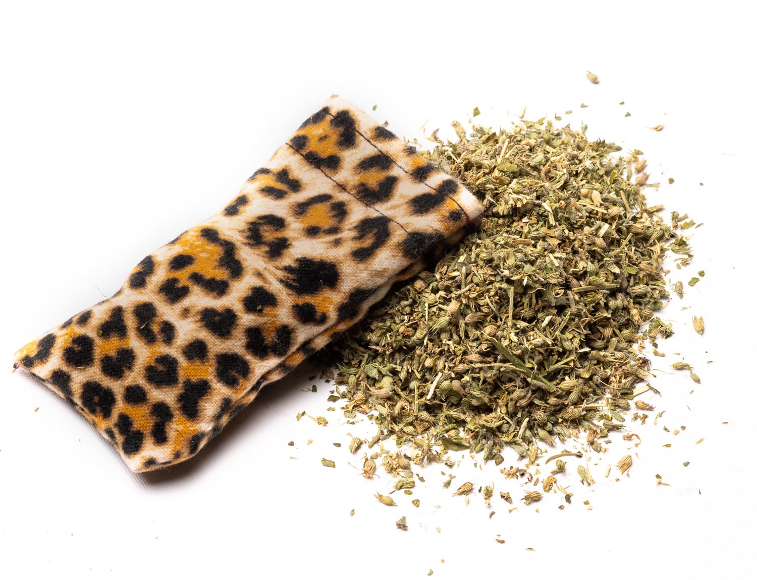 DesertUSA Purrfect Pounce Refillable Cat Toy with Catnip Included - Handmade in The USA, Interactive Leopard Design - Easy Refill Opening