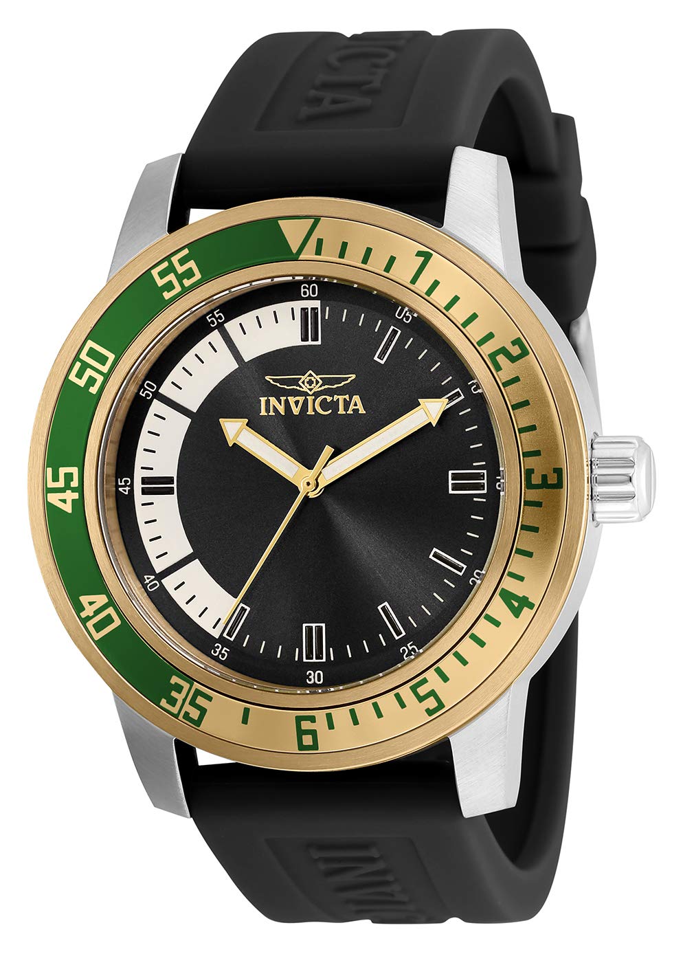Invicta Specialty Orologio da Uomo in acciaio inossidabile con movimento Quarzo - 45mm, Nero/Oro : Invicta
