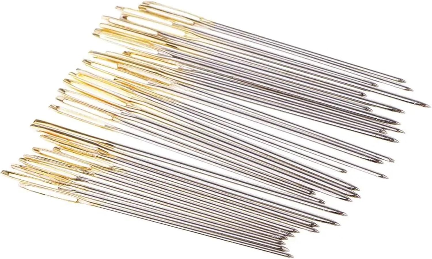 Large Eye Stainless Steel Needles 180Pcs Large-Eye Needles Sewing Tool DIY Craft Tool for Cross Stitch Wool Yarn Leather Darning Embroidery Knitting 3 Sizes