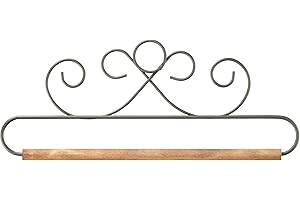 Ackfeld 8in French Curls Gray Fabric Holder