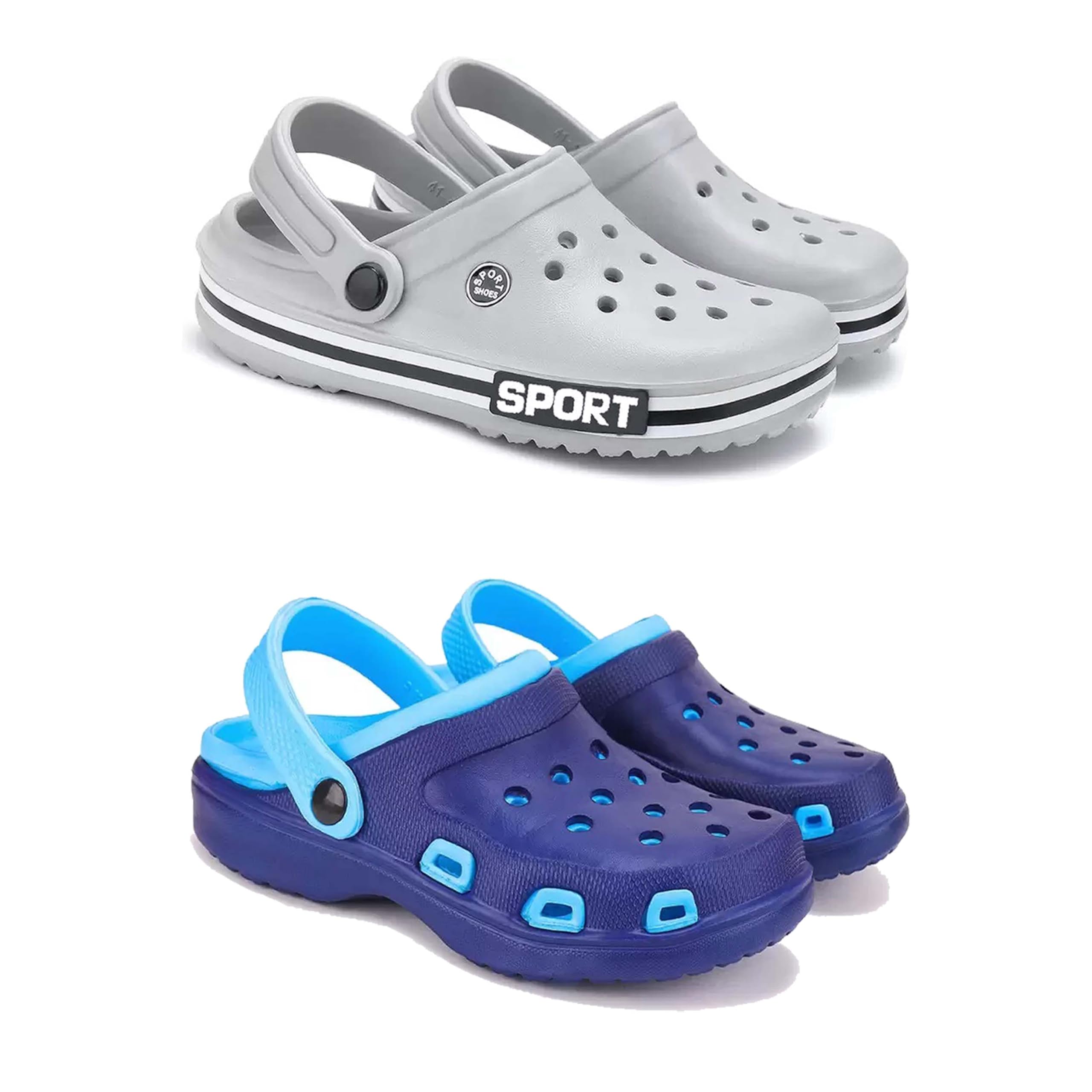 Men's Sandals Clogs| Lightweight Wear| Stylish & Easy to Wear for Men's GR-SAN-(2-Combo)-3016-3019-image-49
