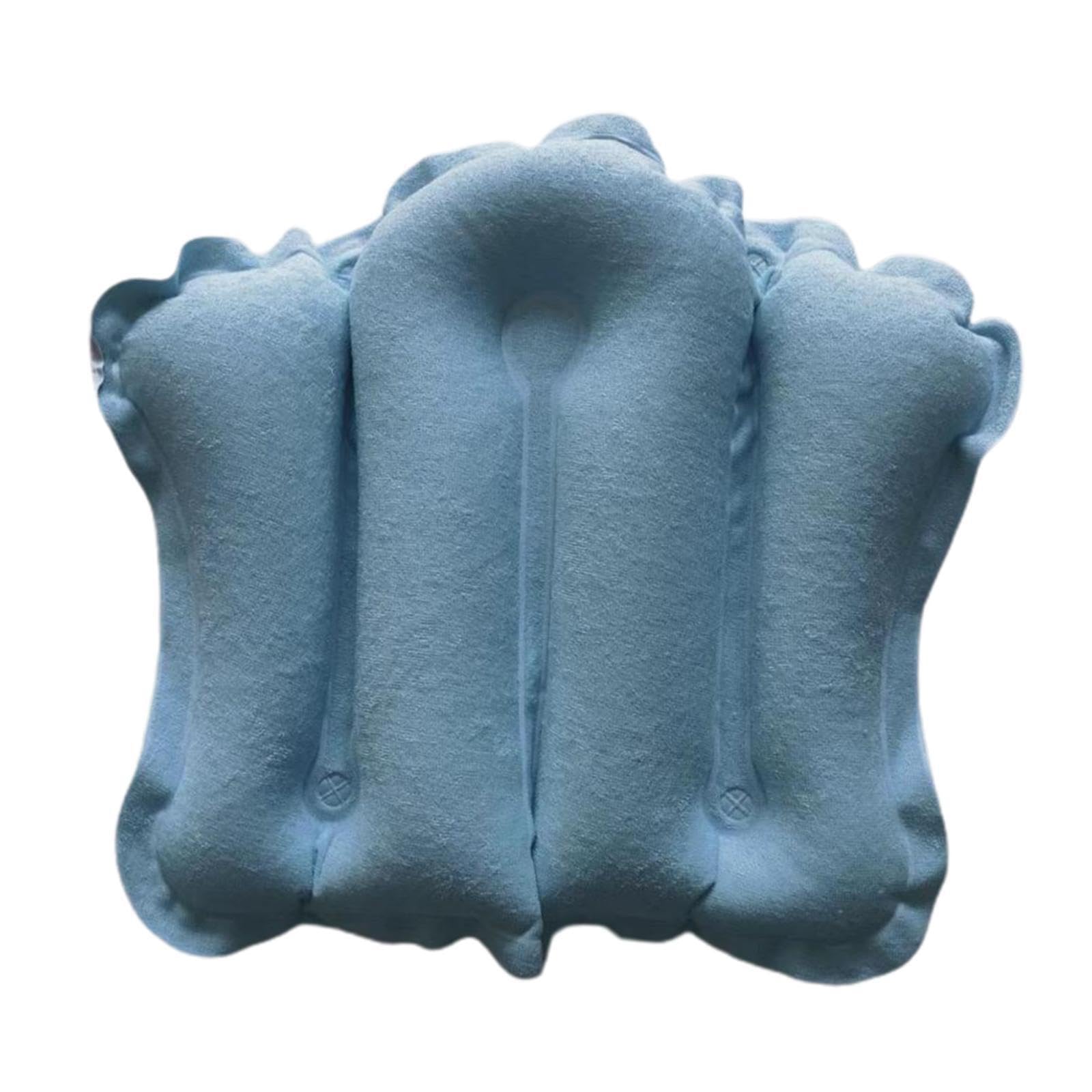 TWISAXC Bath Pillow Neck Support For Bathtub Ensuring Comfort With Ergonomic Non Slip Features Enhancing Bathtub Relaxation Shell Shape Bath Pillow Neck Support For, Blue
