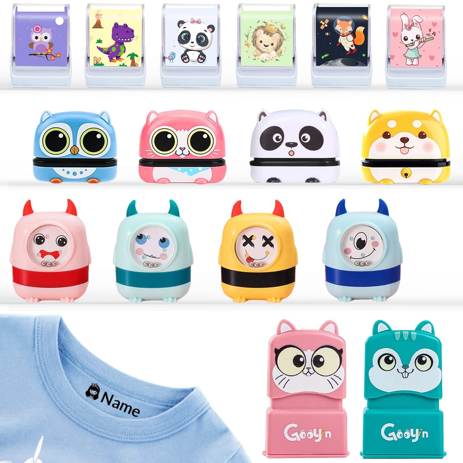 Personalized Name Stamp for Clothes - Waterproof Label Stamper for Kids' School Uniforms and Clothing