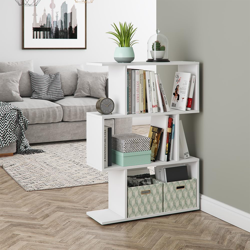 Vicco Raumteiler Levio, Weiß, 70 x 97.4 cm | zur flexiblen Raumaufteilung und beidseitigen Nutzung