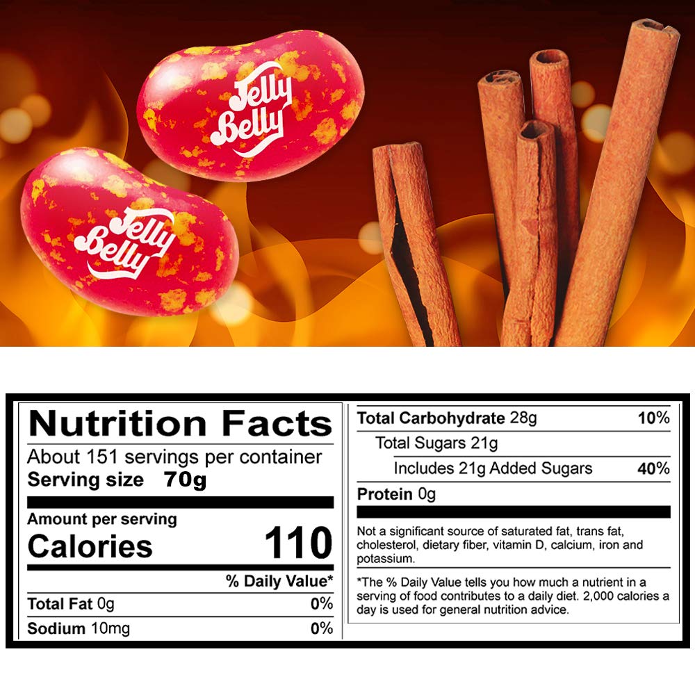 Jelly Belly Hot Cinnamon (cannelle), 70 g