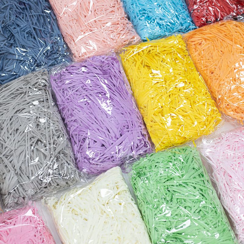 BPABDEITR Papier De Soie Déchiqueté, Cadeau, Coupe Froissée, Multicolore, Paquet De 2 À 8, 100g(Light Yellow,100g*8Pack)