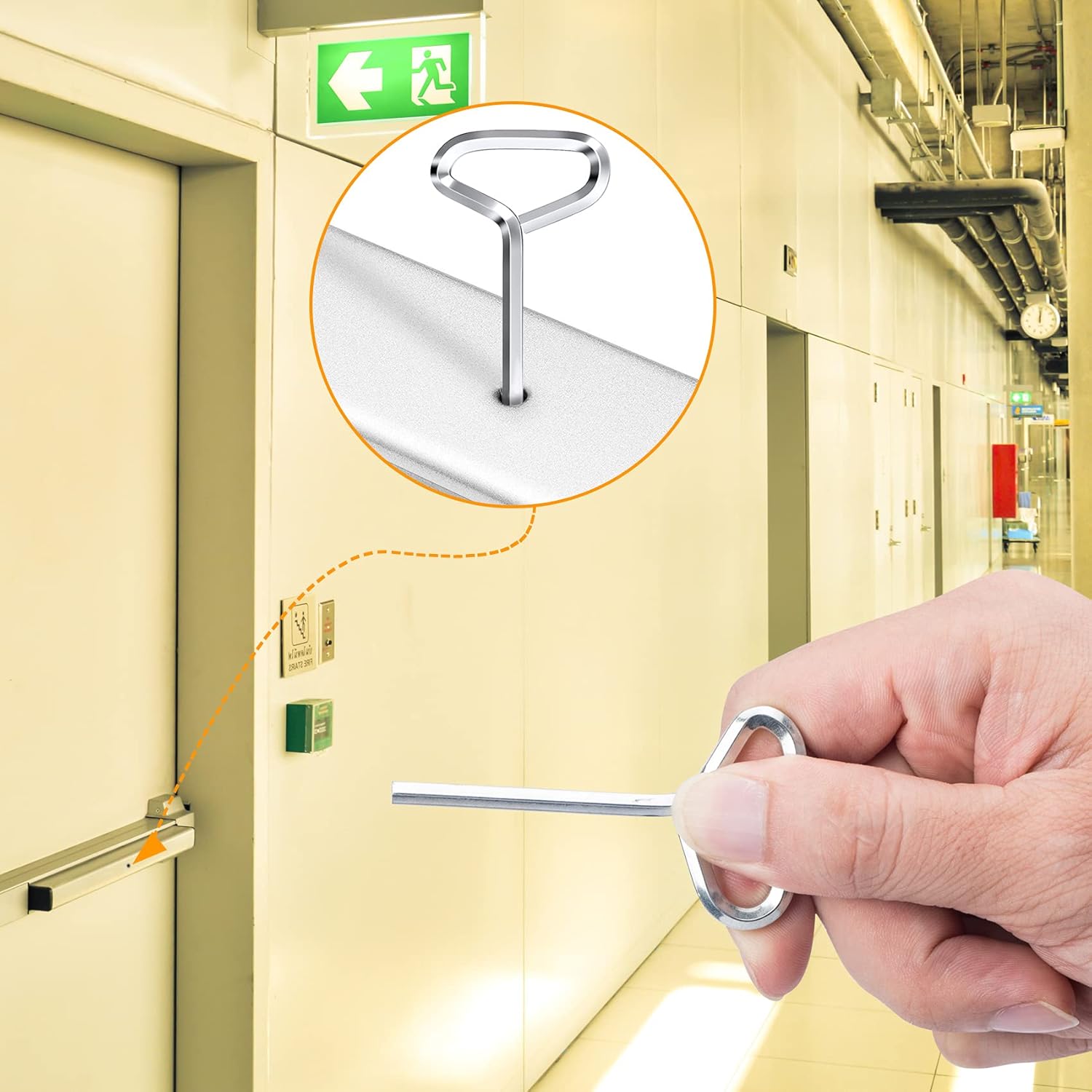 Buy OIIKI 10 Pack 5/32 Hex Dogging Key with Full Loop, Comfortable